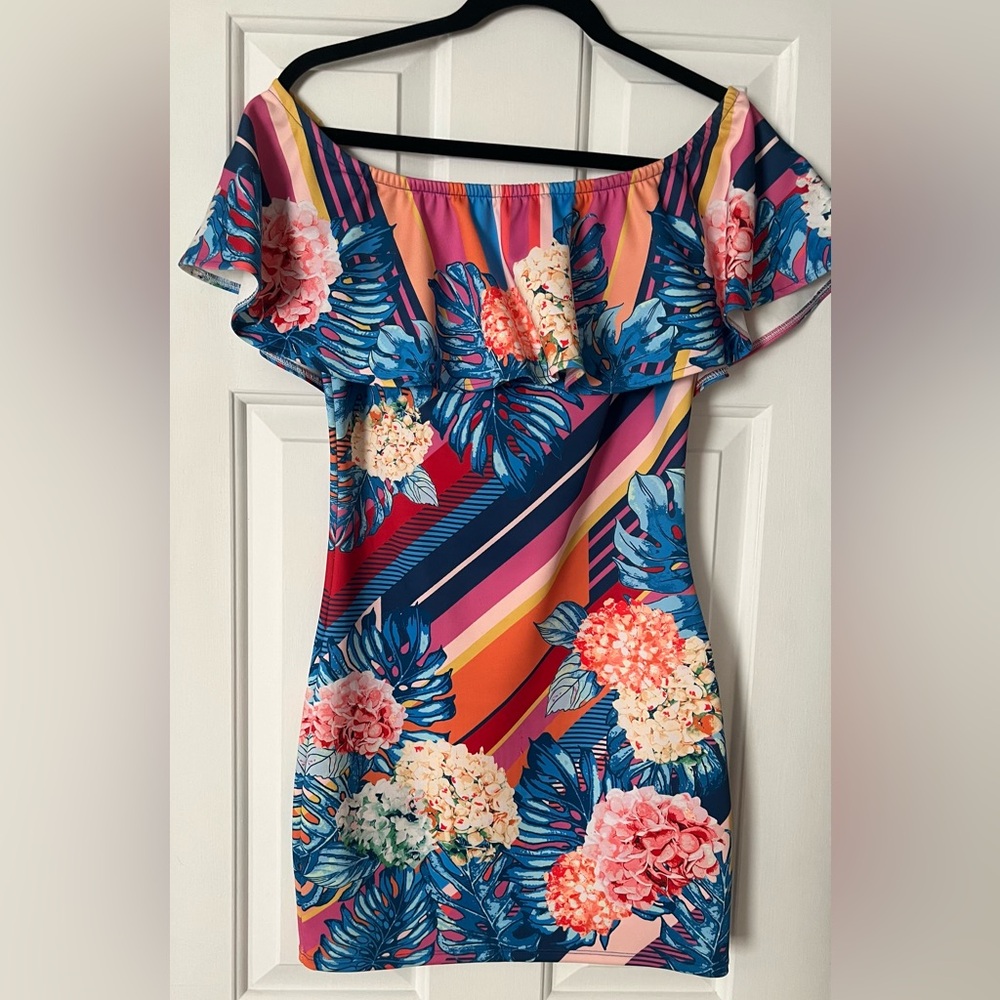 Jealous Tomato Colorful Floral Mini Dress